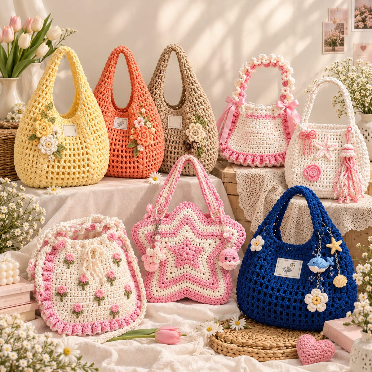 Handcrafted Crochet Handbags